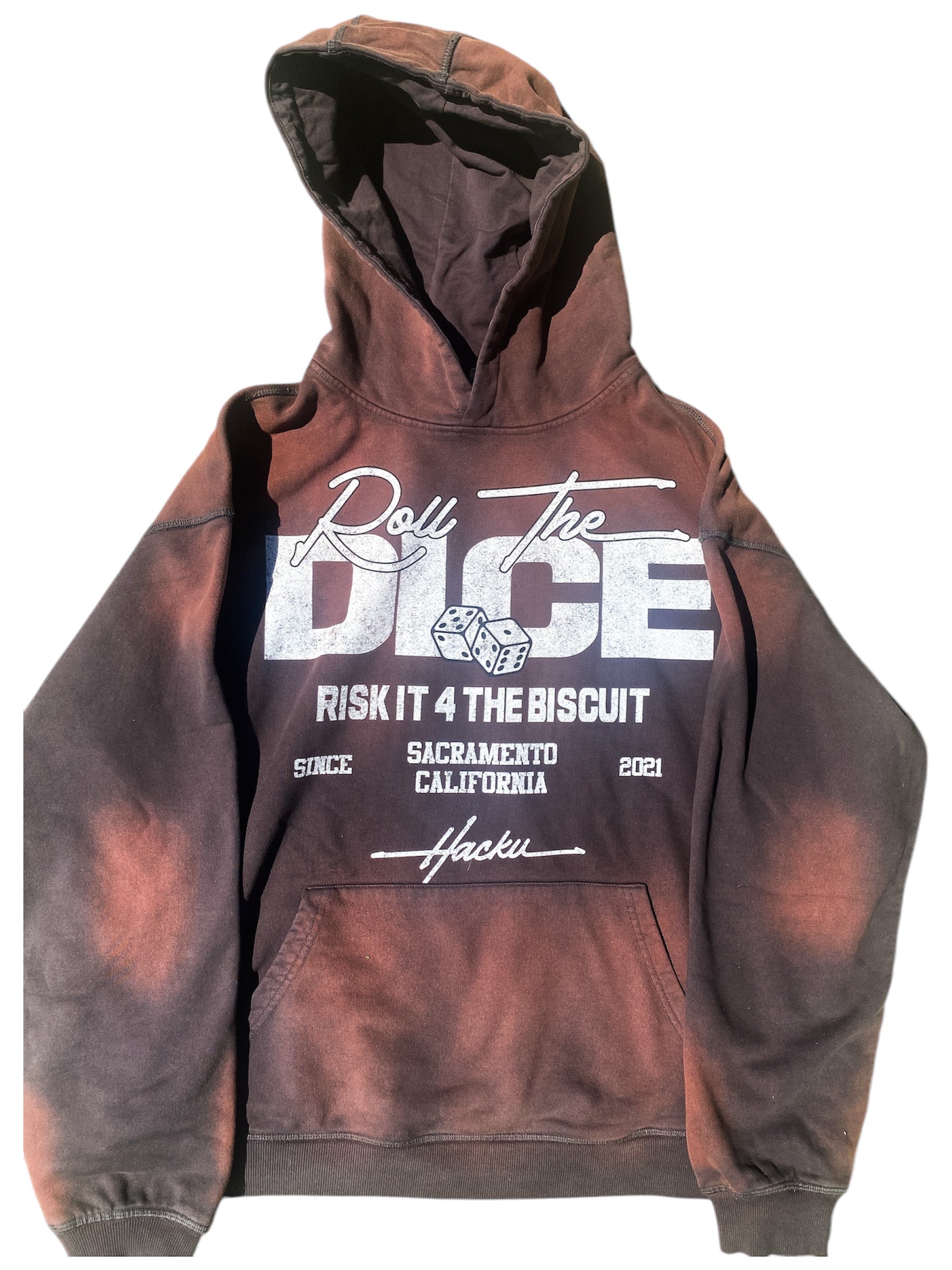 "Risk" Brown Hoodie - Hack11 Clothing Co.